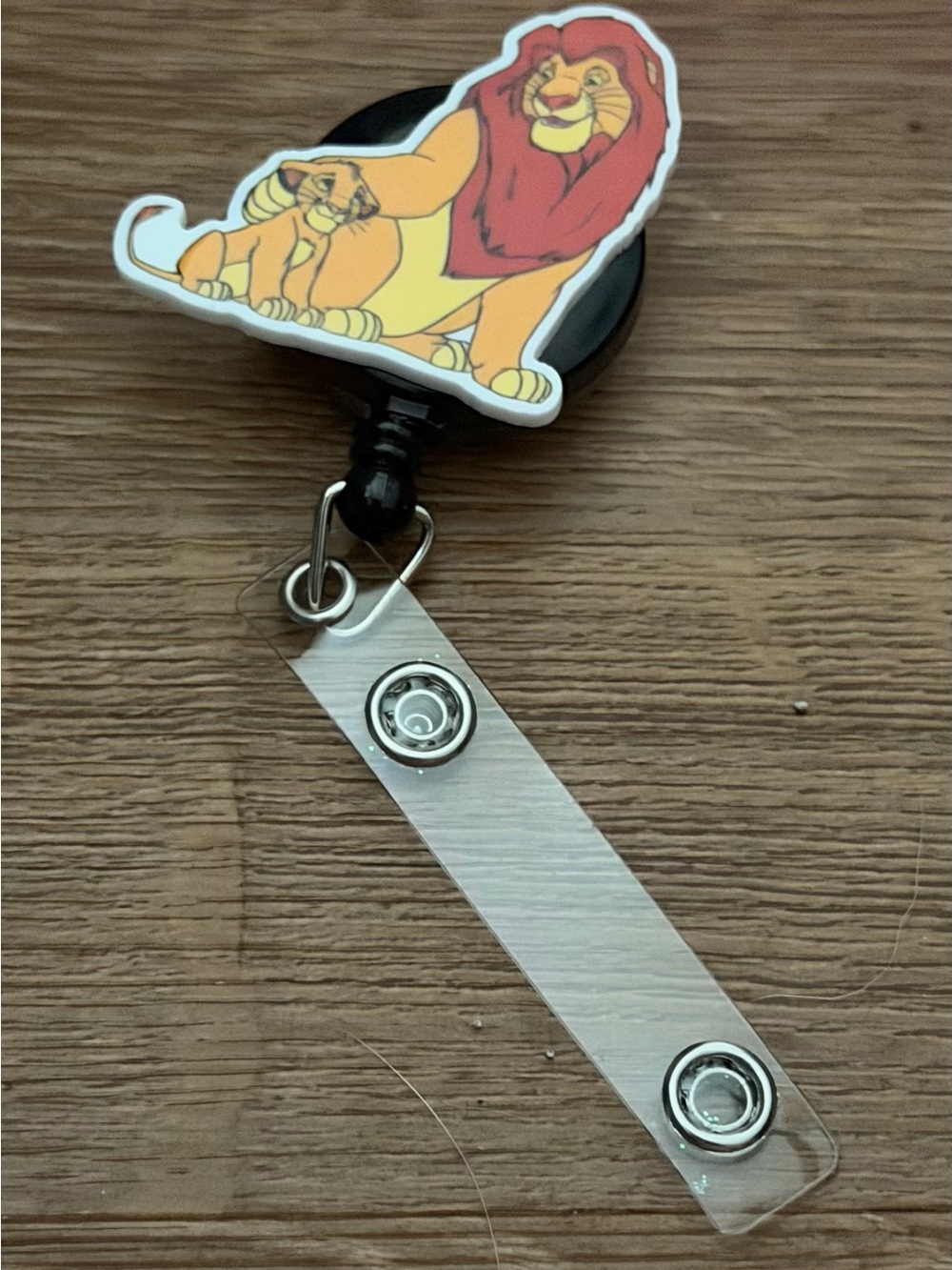 The Lion King Simba & Mufasa Badge Reel - Yellow, Red, Black